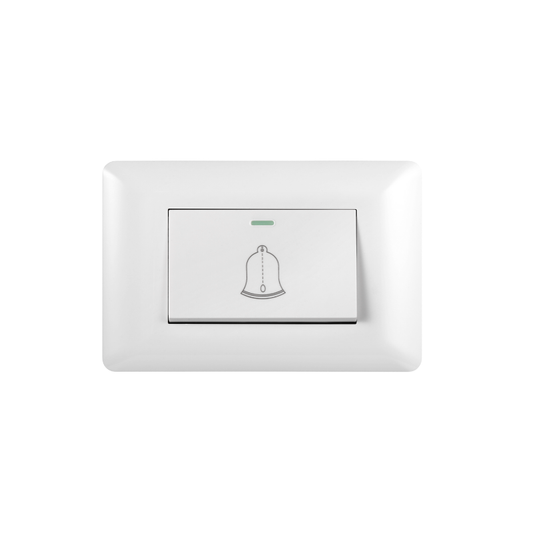 Interruptor Pulsador Simple 10A Blanco PC