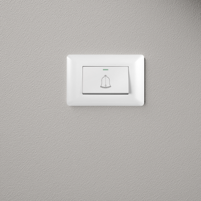 Interruptor Pulsador Simple 10A Blanco PC