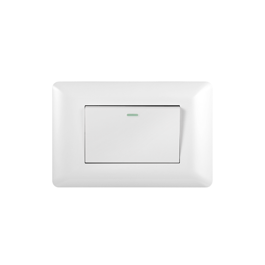 Interruptor Simple Armado 9/24 16A Blanco PC SEC