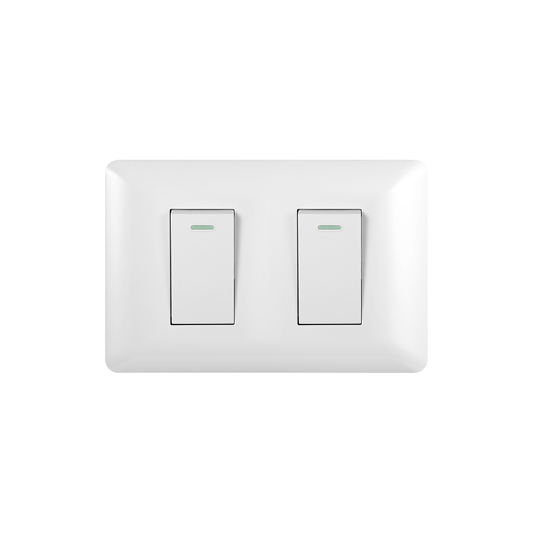 Interruptor Doble Armado 9/24 16A Blanco PC SEC