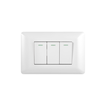Interruptor Triple Armado 9/12 16A Blanco PC SEC