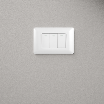 Interruptor Triple Armado 9/12 16A Blanco PC SEC