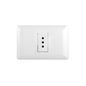Tomacorriente Simple Puenteado Armado 10A Blanco PC SEC