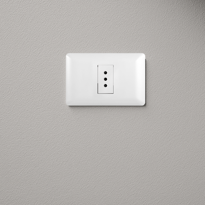 Tomacorriente Simple Puenteado Armado 10A Blanco PC SEC