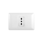 Interruptor Puenteado Armado 9/12 16A + 2 Tomacorrientes 16A Blanco PC SEC