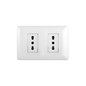 Tomacorriente Doble Puenteado Armado 16A BlancO PC SEC
