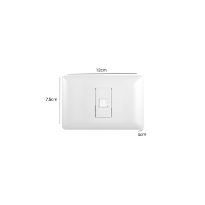 Toma Internet Puenteado Rj45 Blanco PC
