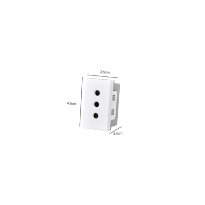Modulo Tomacorriente 10A 250v Blanco PC SEC