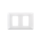 Placa Doble Con Soporte Blanco PC