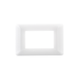 Placa Triple Con Soporte Blanco PC