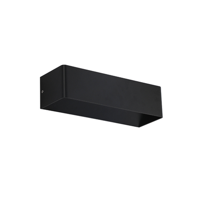 Aplique Led Cuadrado Negro 2X5W Luz Calida 3000K