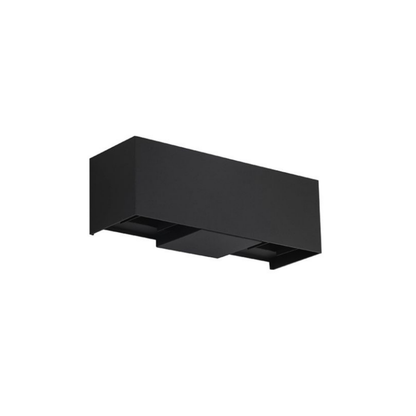 Aplique Led Cuadrado Negro Luz Dirigible 4X3W IP65 Luz Calida 3000K