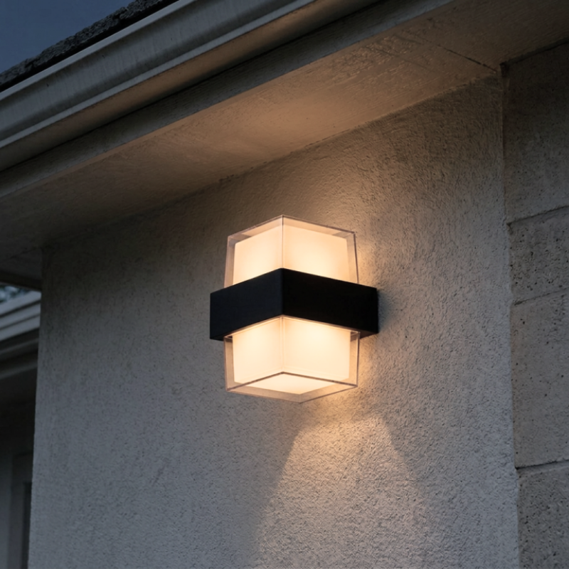 Aplique Farol Led Rectangular 10W IP54 Luz cálida 3000K