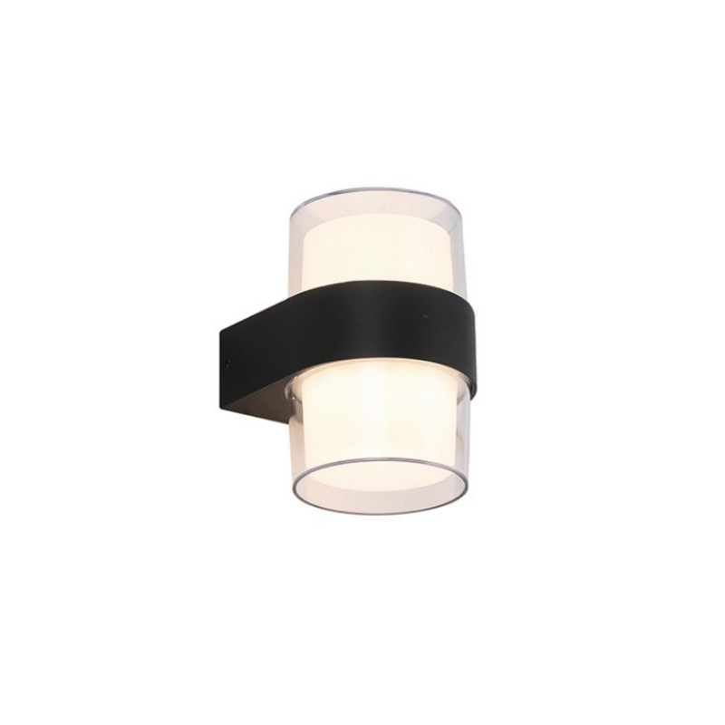 Aplique Farol Led Cilindro 10W IP54 Luz cálida 3000K