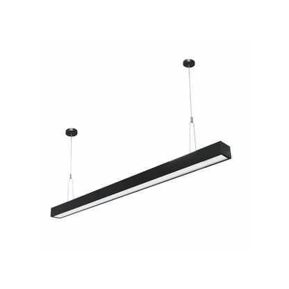 Lampara Led Lineal Colgante Negro 24W 70x40 120cm ABS