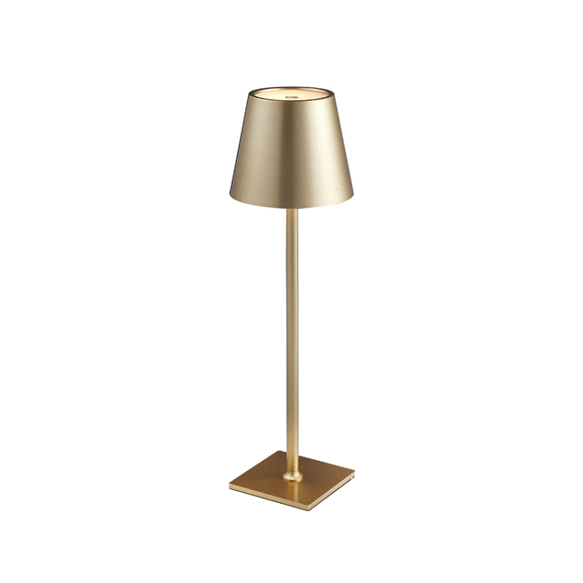 Lampara Led Dorada Tactil Recargable con Usb