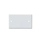 Placa Ciega Con Soporte Blanco PP