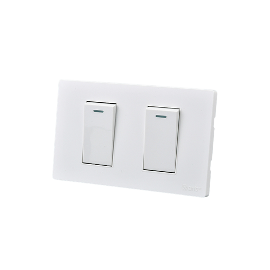 Interruptor Doble Armado 9/12 16A Blanco SEC