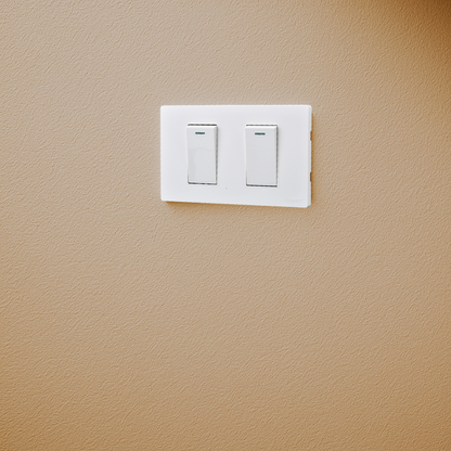 Interruptor Doble Armado 9/12 16A Blanco SEC