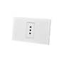 Tomacorriente Simple Puenteado Armado 10A Blanco SEC