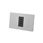 Tomacorriente Simple Puenteado Armado 10A Plateado/Negro SEC