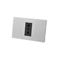 Tomacorriente Simple Puenteado Armado 16A Plateado/Negro SEC