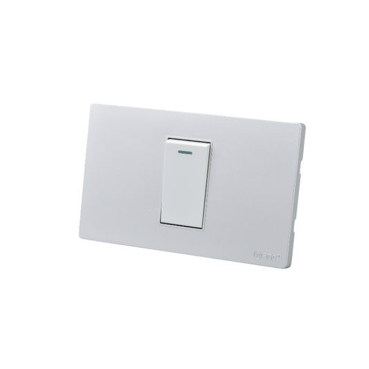 Interruptor Simple Armado 9/12 16A Plateado