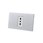 Tomacorriente Simple Puenteado Armado 16A Plateado SEC