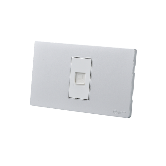 Toma Internet Puenteado Rj45 Plateado