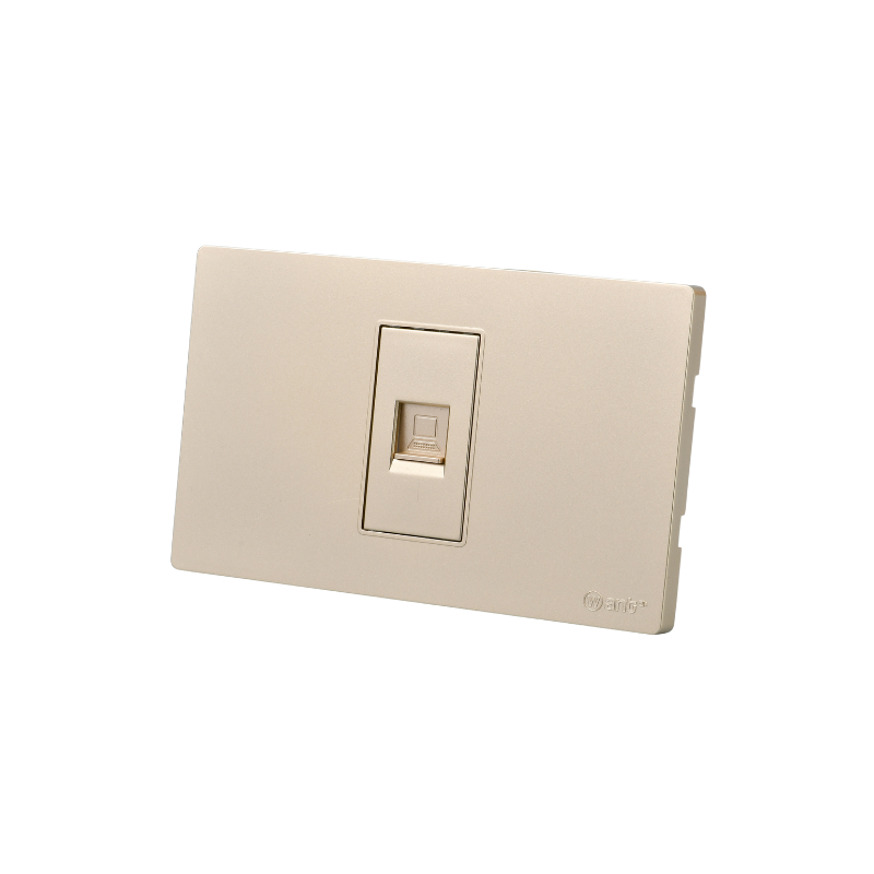 Toma Telefonica Rj11 Dorado