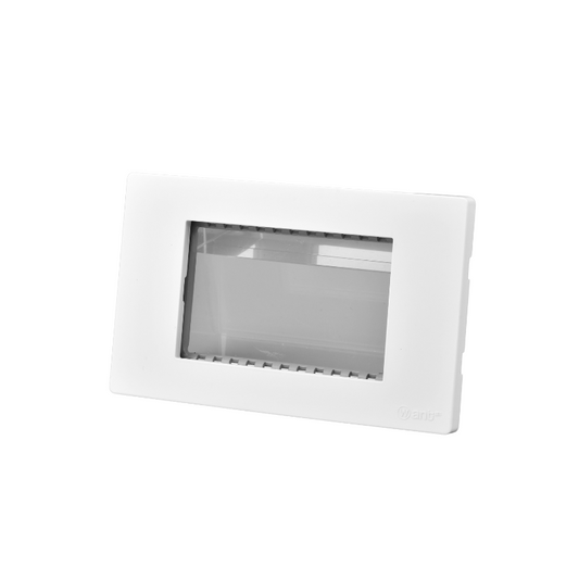 Placa Triple Metal Con Soporte Blanco