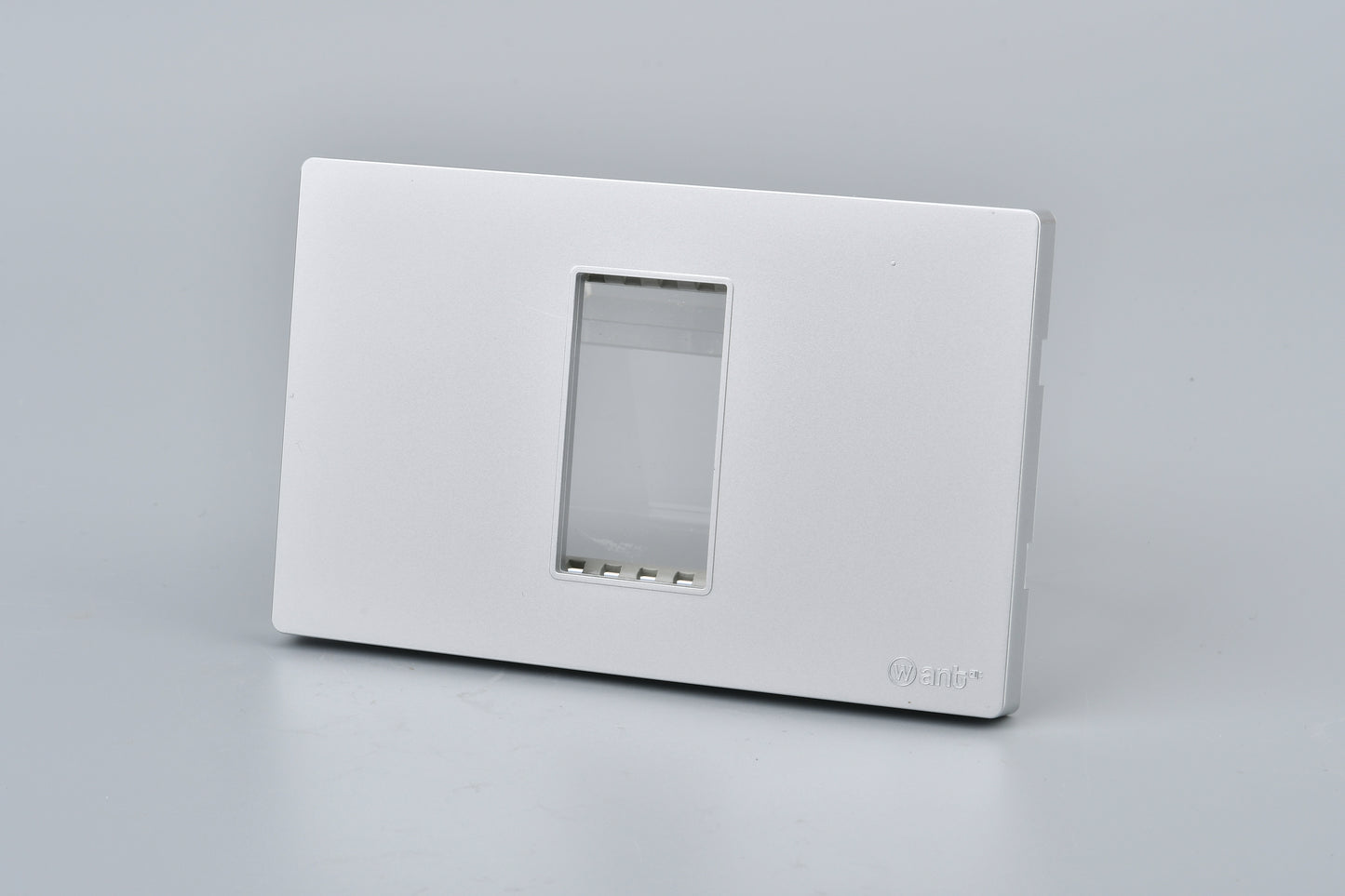 Placa Simple Metal Con Soporte Plateado