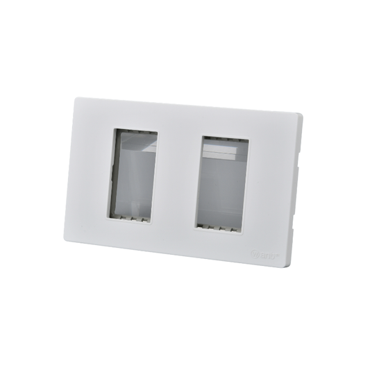 Placa Doble Metal Con Soporte Plateado