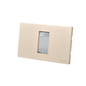 Placa Simple Metal Con Soporte Dorado