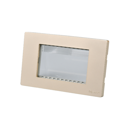 Placa Triple Metal Con Soporte Dorada
