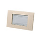 Placa Triple Metal Con Soporte Dorada
