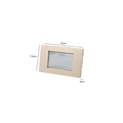 Placa Triple Metal Con Soporte Dorada
