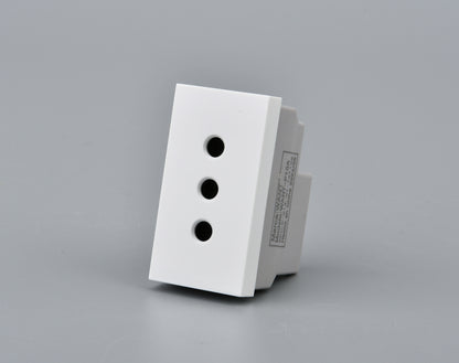 Modulo Tomacorriente Met 10A 250v Blanco