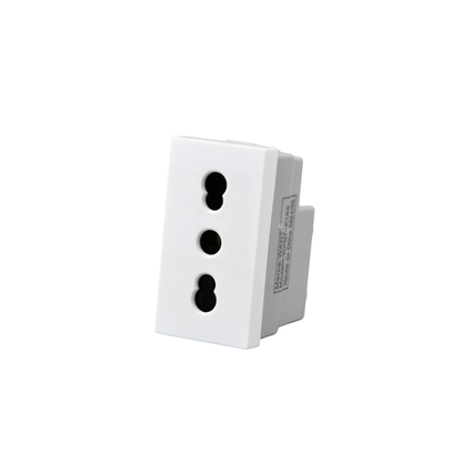 Modulo Tomacorriente Met 16A 250v Blanco