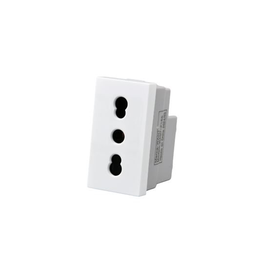 Modulo Tomacorriente Met 16A 250v Blanco