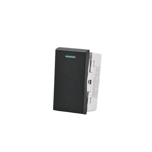 Modulo Interruptor Met 9/24 16A 250v Plateado/Negro