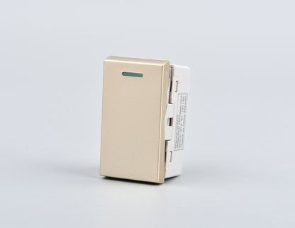 Modulo Interruptor Met 9/24 16A 250v Dorado