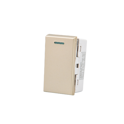 Modulo Interruptor Met 9/24 16A 250v Dorado