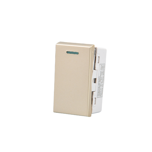 Modulo Interruptor Met 9/24 16A 250v Dorado
