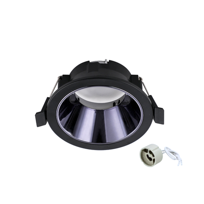 Foco Embutido Slim Negro Porta Gu10