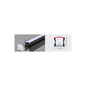 Perfil 2 metros 1714 Sobrepuesto Alto Color Negro 0.6mm Pack 10 unidades
