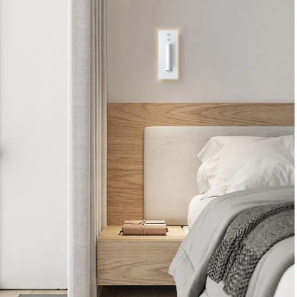 Aplique Led Dirigible Cuadrado Blanco Luz Calida 3W+10W