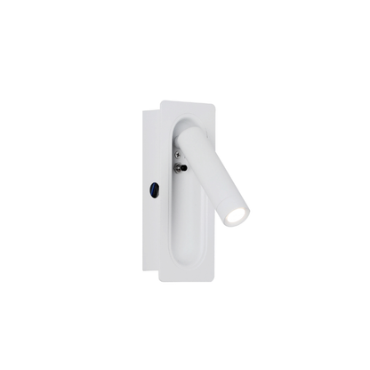 Aplique Led Dirigible Rectangular Blanco Luz Calida 3W