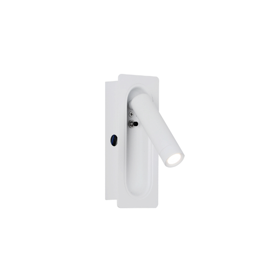 Aplique Led Dirigible Rectangular Blanco Luz Calida 3W