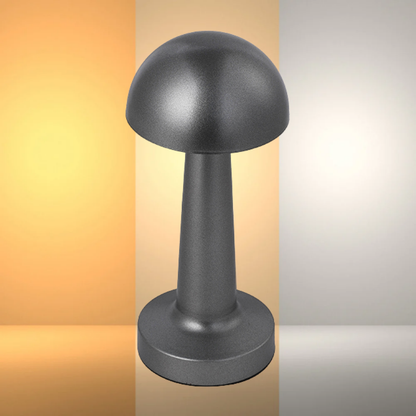 Lampara Led Gris Modelo Hongo Tactil Recargable con Usb